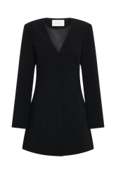 Hurley Long Sleeve Blazer Mini Dress - Black
